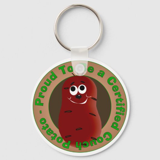 Certified Couch Potato Sleutelhanger (Voorkant)