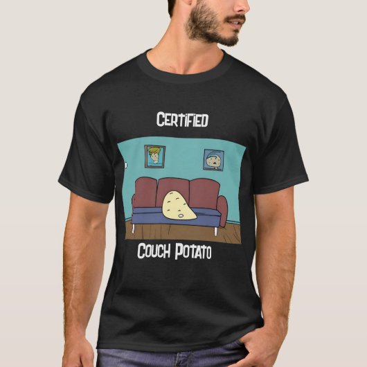 Certified Couch Potato T-shirt (Voorkant)