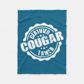 Certified Cougar Tamer Funny Mens Cougar Tamer  Fleece Deken (Voorkant)