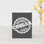 Certified Cougar Tamer Funny Mens Cougar Tamer Kaart (Gele Bloem)