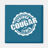 Certified Cougar Tamer Funny Mens Cougar Tamer  Magneet (Voorkant)
