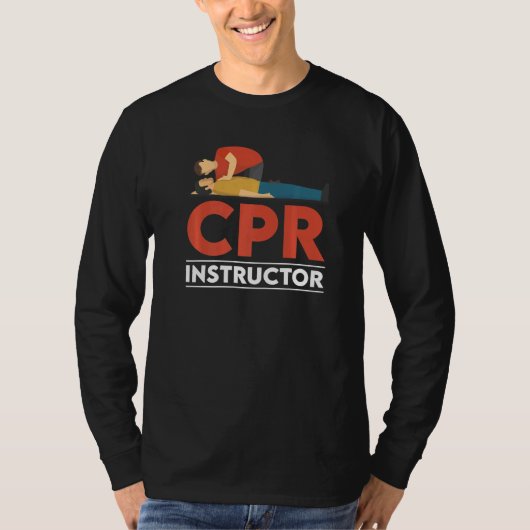 Certified CPR Instructor Outfit First Aid AED Trai T-shirt (Voorkant)