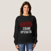 Certified Crane Operator Construction Site Worker Trui (Voorkant volledig)