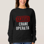 Certified Crane Operator Construction Site Worker Trui (Voorkant)