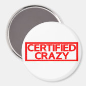Certified Crazy Stamp Magneet (Voorkant / Achterkant)