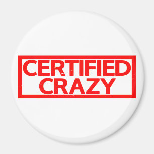 Certified Crazy Stamp Magneet