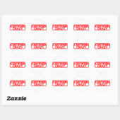 Certified Crazy Stamp Ronde Sticker (Vel)