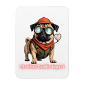 Certified Cuddle Expert Fridge Magnet – Cute Pug Magneet (Verticaal)