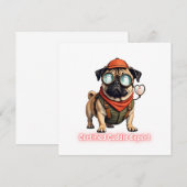 Certified Cuddle Expert Invitation Postcard Kaart (Voorkant / Achterkant)