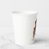 Certified Cuddle Expert Paper Cup – Cute Pug Party Papieren Bekers (Rechts)