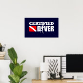 Certified Diver 2 Poster (Thuiskantoor)