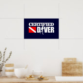Certified Diver 2 Poster (Keuken)
