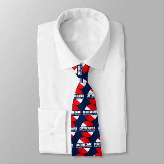 Certified Diver (rd) Necktie Stropdas (Gebonden)