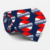 Certified Diver (rd) Necktie Stropdas (Opgerold)