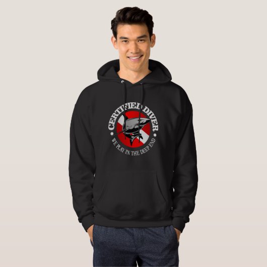 Certified Diver (Shark) Hoodie (Voorkant volledig)