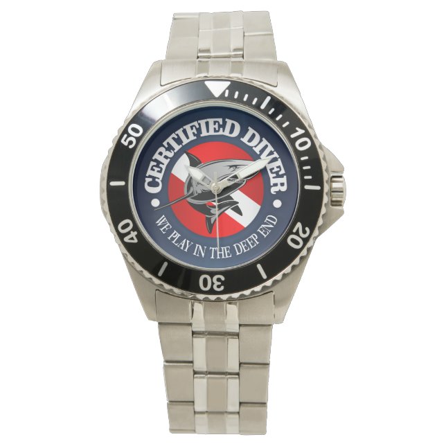 Certified Diver (Shark) Horloge (Voorkant)