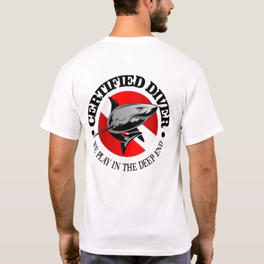Certified Diver (Shark) T-shirt (Achterkant)
