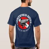 Certified Diver (Shark) T-shirt (Achterkant)
