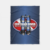 Certified Diver (ST) Fleece Deken (Voorkant)