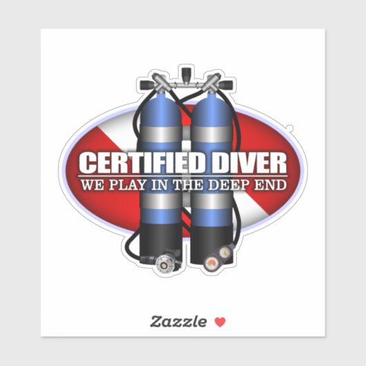 Certified Diver (ST) Sticker (Vel)