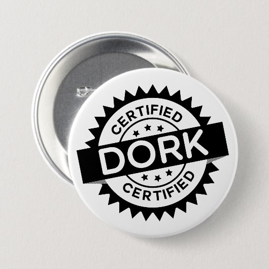 Certified Dork Button (Voorkant /achterkant)