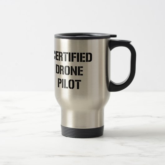Certified Drone Pilot-reiscontainer voor dranken Reisbeker (Rechts)