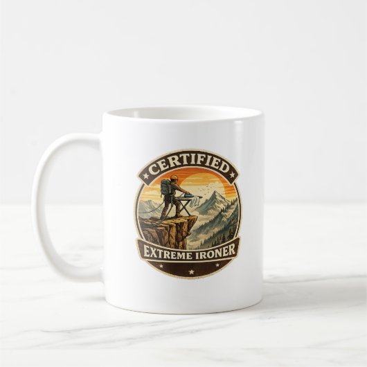 Certified Extreme Ironer Mountain Adventure Mug Koffiemok (Links)