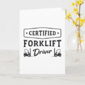 Certified Forklift Driver Forklift Operator Truck Kaart (Gele Bloem)