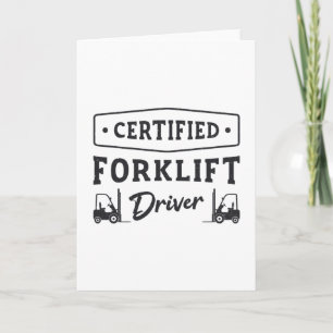 Certified Forklift Driver Forklift Operator Truck Kaart