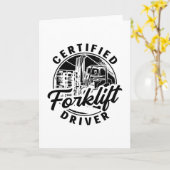 Certified Forklift Driver Truck Forklift Operator Kaart (Gele Bloem)