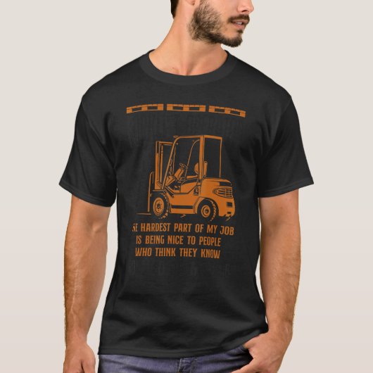 Certified Forklift Truck Operator Forklift T-shirt (Voorkant)