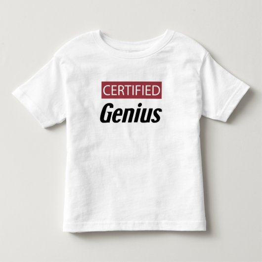 Certified Genius Kinder Shirts (Voorkant)