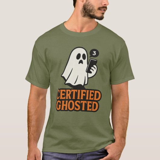 Certified Ghosted Shirt – Funny Spirits Halloween  (Voorkant)