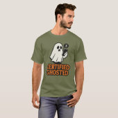 Certified Ghosted Shirt – Funny Spirits Halloween  (Voorkant volledig)