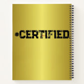 #CERTIFIED GOLD PLANNER NOTITIEBOEK (Achterkant)