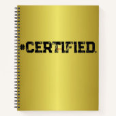#CERTIFIED GOLD PLANNER NOTITIEBOEK (Voorkant)
