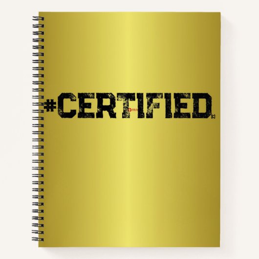 #CERTIFIED GOLD PLANNER NOTITIEBOEK (Voorkant)