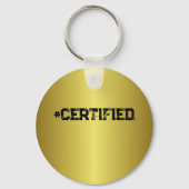 #CERTIFIED GOLD SLEUTELHANGER (RUBBER) (Achterkant)