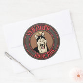 Certified Good Boy Ronde Sticker (Envelop)