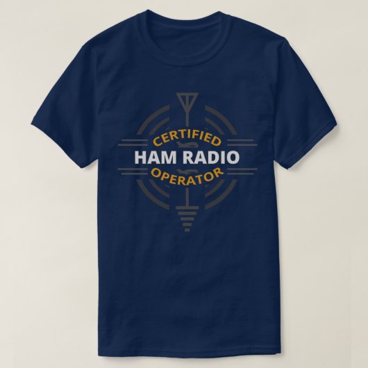 Certified Ham Radio Operator T-shirt (Design voorkant)