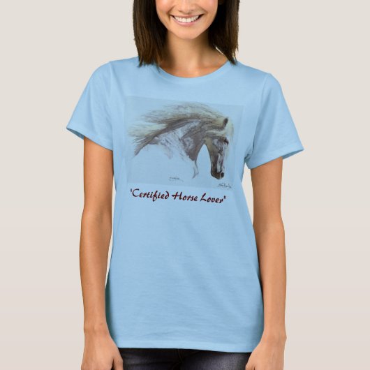 "Certified Horse Lover" T-shirts (Voorkant)