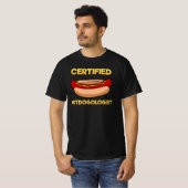 Certified Hotdogologist Hotdog Hot Dog T-shirt (Voorkant volledig)