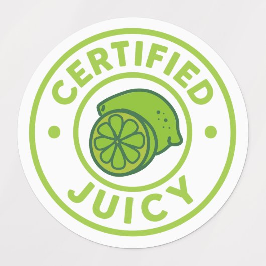 Certified Juicy Fruit Sticker Sheet  (Design 2)
