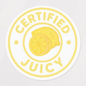 Certified Juicy Fruit Sticker Sheet (Design 1)
