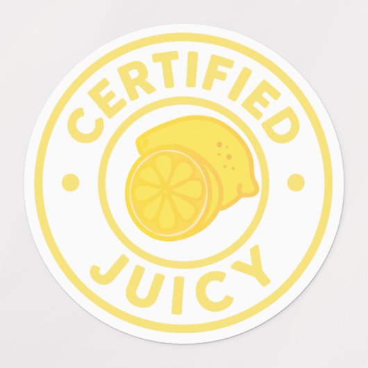 Certified Juicy Fruit Sticker Sheet  (Design 1)