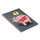 Certified Kosher Pig Cartoon Notitieboek (Rechterzijde)