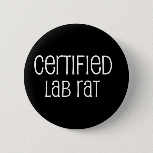 Certified Lab Rat Ronde Button 5,7 Cm (Voorkant)
