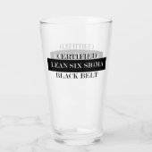 Certified Lean Six Sigma Black Belt Glas (Achterkant)