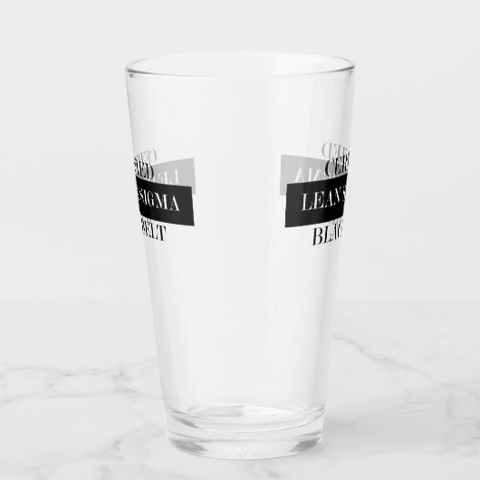 Certified Lean Six Sigma Black Belt Glas (Rechts)