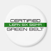 Certified Lean Six Sigma Green Belt Magneet (Voorkant)